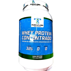 WHEY PROTEIN CONCENTRADO NEUTRO 900G - MUSCLE LABS - comprar online