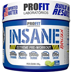 PRÉ WORKOUT INSANE LIMÃO 200G - PROFIT
