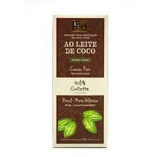 BARRA DE CHOCOLATE GALLETTE AO LEITE DE COCO 100G