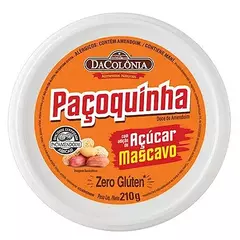 PACOCA ROLHA COM ACUCAR MASCAVO 210G- DA COLONIA