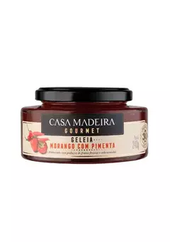 GELEIA DE MORANGO COM PIMENTA 240g - CASA MADEIRA