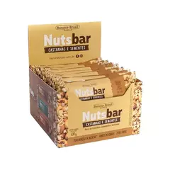 NUTS BAR CASTANHAS E SEMENTES 12X25g BANANA BRASIL