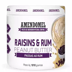 PASTA DE AMENDOIM AMANDOMEL PASSAS AO RUM