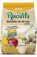 BEBIDA DE ARROZ SABOR BANANA E MAÇA 300G - RISOVITA