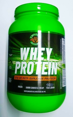 WHEY PROTEIN SABOR COOKIES & CREAM 900G - EMPORIO DO ARROZ INTEGRAL