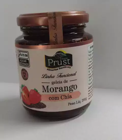 GELÉIA DE MORANGO COM CHIA 260G - PRUST