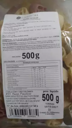 MACARRÃO CORAÇÕES TRICOLORES 500G- GRAGNANO - comprar online