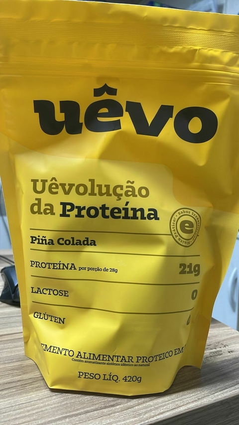 Proteína em Pó Uêvo sabor piña colada 420g