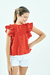Bata Ava Vermelha - Flora Minha - Roupas para crianças