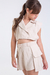 Short Bolsos Bege - comprar online