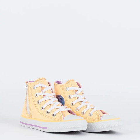 Converse All Star Cano Alto Laranja Claro 27