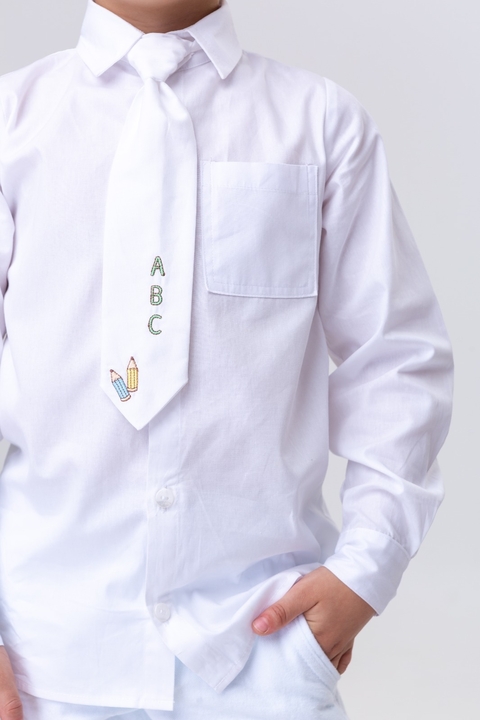Camisa Iluminar com Gravata Reta ABC - comprar online