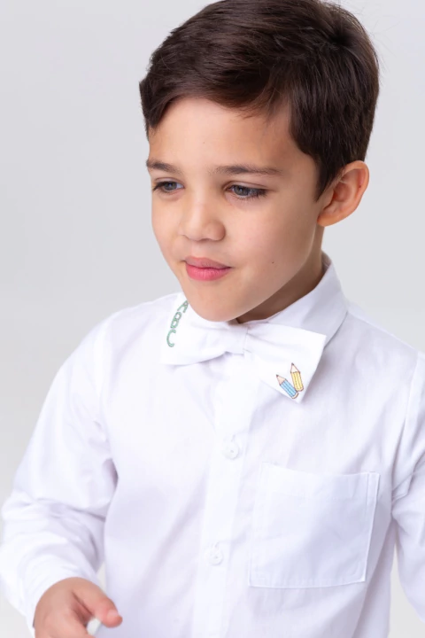 Camisa Iluminar com Gravata Borboleta ABC - comprar online