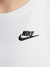 Camiseta Feminina Nike Sportswear Club Essentials Branca