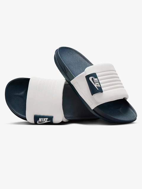 Chinelo Nike Offcourt Adjust Branco Azul