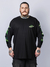 Camiseta Manga Longa Plus Size Blunt Regular Martin Preta