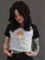 Cropped Raglan Riot Boo Preto Cinza - comprar online