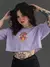 Cropped Riot Rainbow Lilás - comprar online