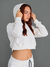 Moletom Cropped Capuz Ska Off White
