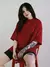 Combo Camiseta Riot Oversize Florence Marrom Vermelho