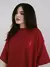 Combo Camiseta Riot Oversize Florence Roxa Vermelho
