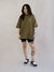 Camiseta Riot Oversize Florence Verde Musgo