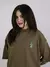 Combo Camiseta Riot Oversize Florence Verde Preto