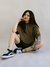 Camiseta Riot Oversize Florence Verde Musgo