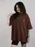 Combo Camiseta Riot Oversize Florence Marrom Verde