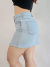 Saia Jeans Volcom Mini Shirt Blue Stone Azul