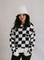 Blusa Tricot Riot Checker Off White