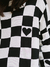 Blusa Tricot Riot Checker Off White