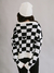 Blusa Tricot Riot Checker Off White