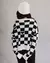 Blusa Riot Tricot Checker Off White - Ska Skate Rock