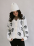 Cardigan Tricot Riot Skull Off White