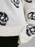 Cardigan Tricot Riot Skull Off White