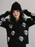 Cardigan Riot Tricot Skull Preto