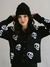Cardigan Tricot Riot Skull Preto