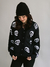 Cardigan Tricot Riot Skull Preto