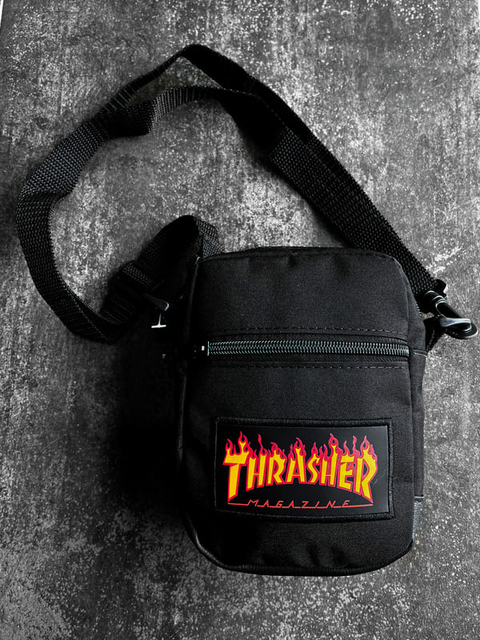 Shoulder Bag Thrasher Flame Preta