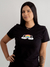 Camiseta Feminina Grizzly Over The Rainbow Preta