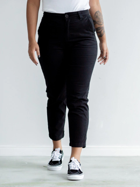 Calça Sarja Feminina Child Chican Preta