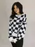 Blusa Riot Tricot Checker Branca - comprar online