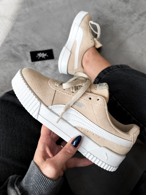 Tênis Puma Carina BDP Bege Branco