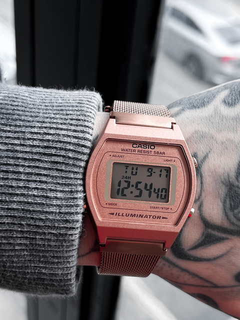 Relógio Casio Vintage Digital B640WMR-5ADF-SC Rose