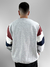 Moletom Careca Ous Crewneck Shoulders Cinza Mescla
