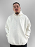 Moletom Canguru Ous Fili Pristine Off White