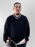 Moletom Careca Ous Crewneck Vneck Preto