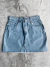Saia Jeans Volcom Mini Shirt Blue Stone Azul