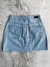 Saia Jeans Volcom Mini Shirt Blue Stone Azul